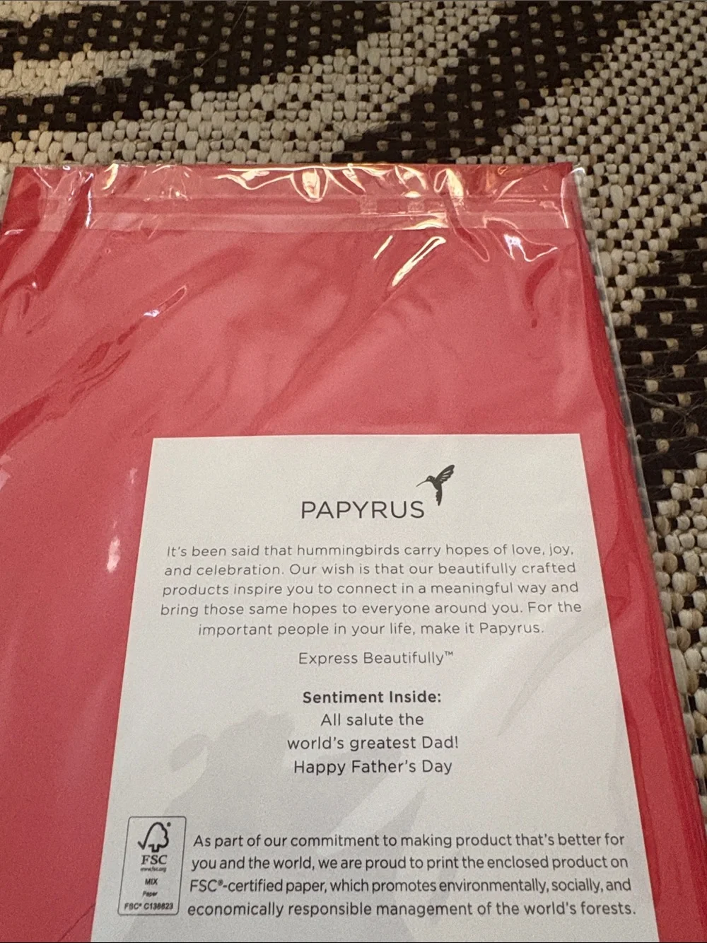 🆕Papyrus Presidential Seal Father’s Day Greeting Card